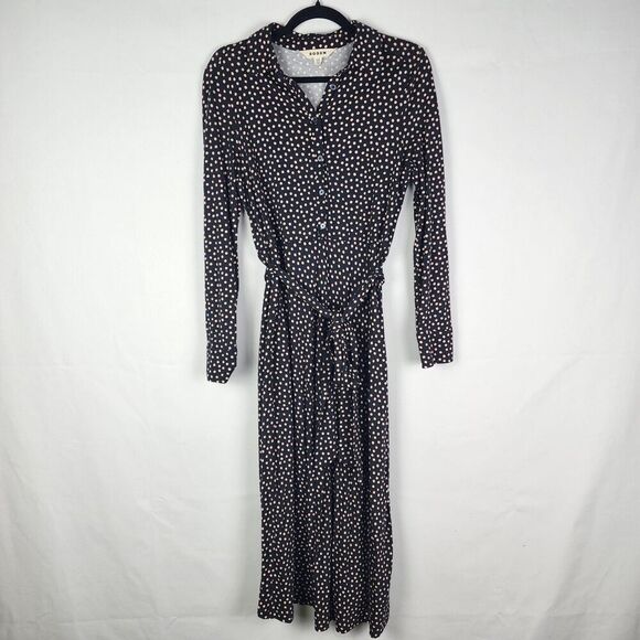 Boden Marcia Jersey Midi Shirt Dress Size 6 Nautical Modest Teacher Wedding - Picture 1 of 6